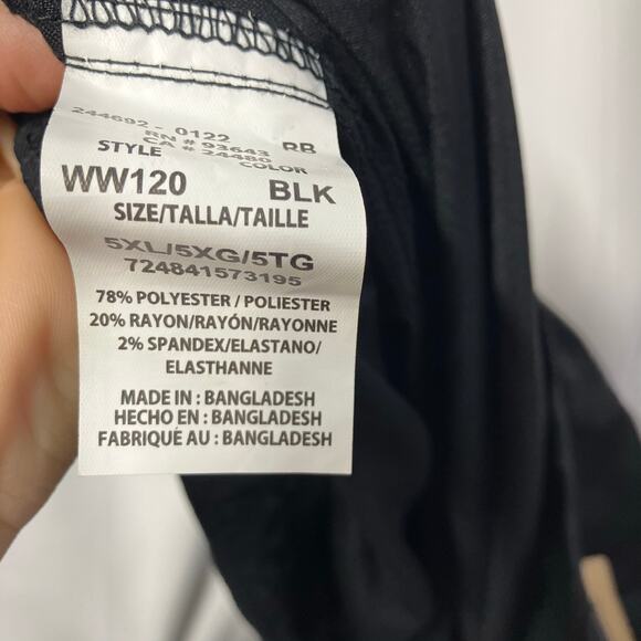 New Cherokee Modern Classic Black‎ Scrub Pants Drawstring Unisex 5XL - Picture 5 of 16